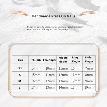 Qfdian Short Handmade Black False Nails Press on Nails Complete Acrylic Nail Tips Round Head Reusable Adhesive Artificial Fingernail